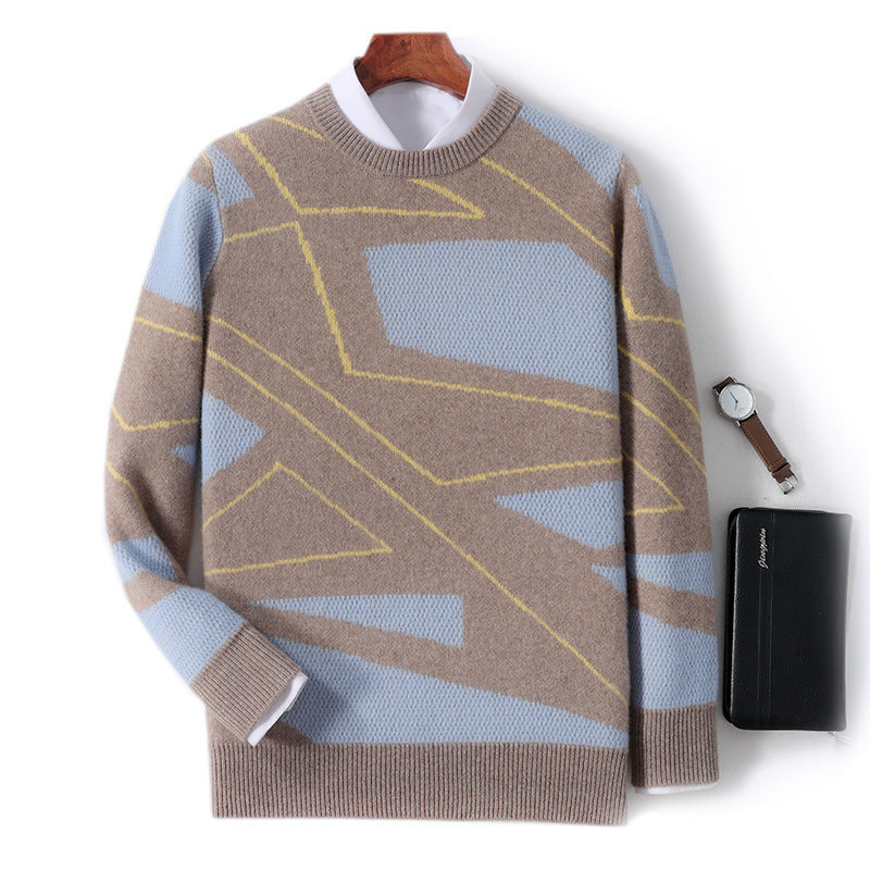 Loose Plaid Sweater Thermal Bottoming Shirt