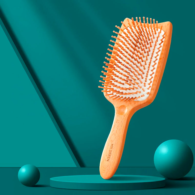 beech wood massage hairbrush - MRSLM