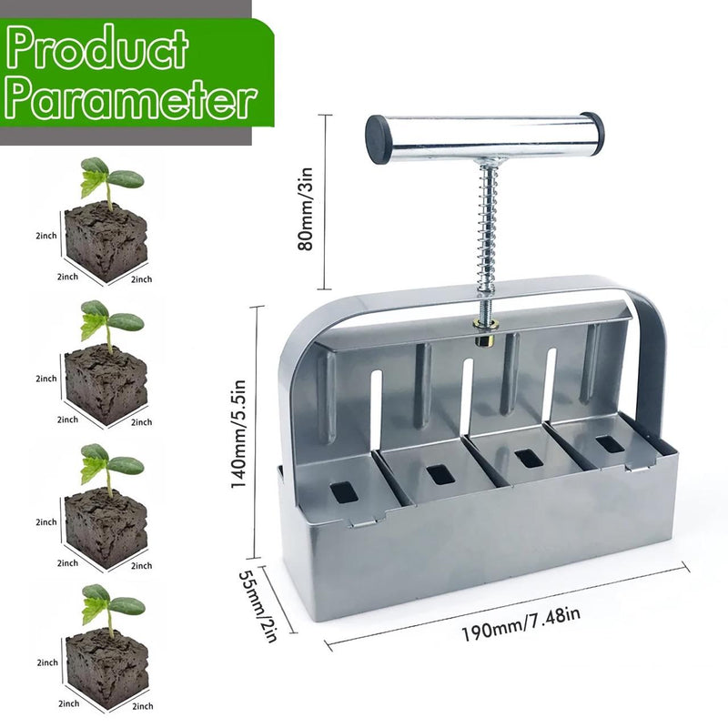 handheld seedling soil block maker, view 5 - MRSLM