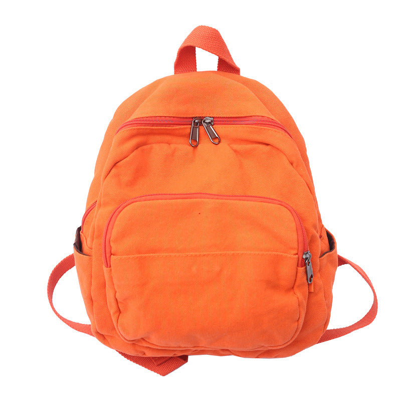 retro wash canvas backpack, view 7 - MRSLM
