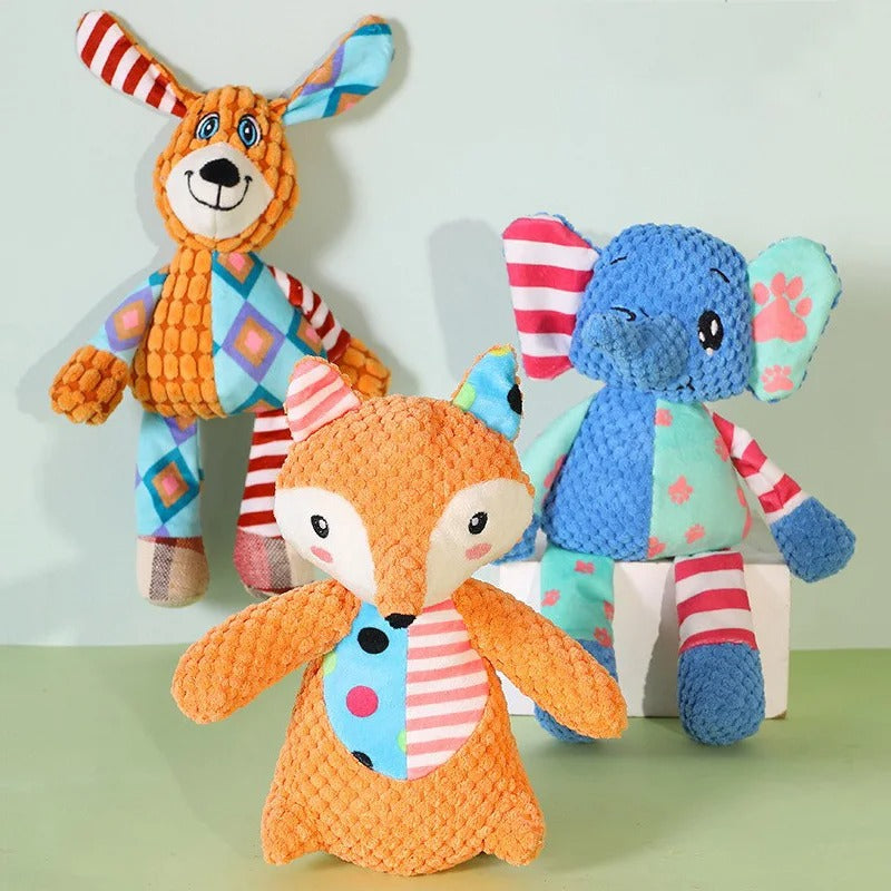 Plush squeaky dog toy - MRSLM