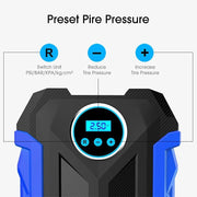 portable digital tire inflation pump with led lamp, view 6 - MRSLM