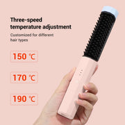 Portable wireless hair styling brush, view 7 - MRSLM