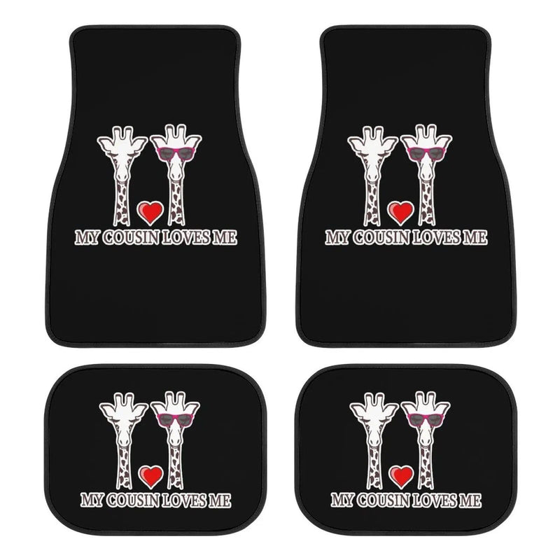 giraffe print car floor mats, view 9 - MRSLM