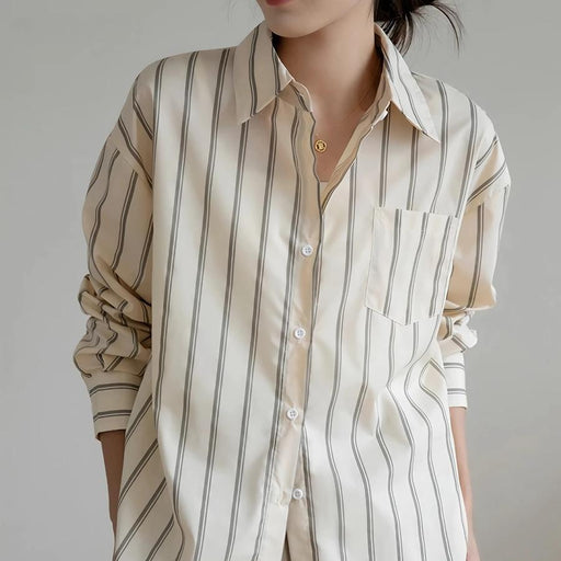 Striped office blouse - MRSLM