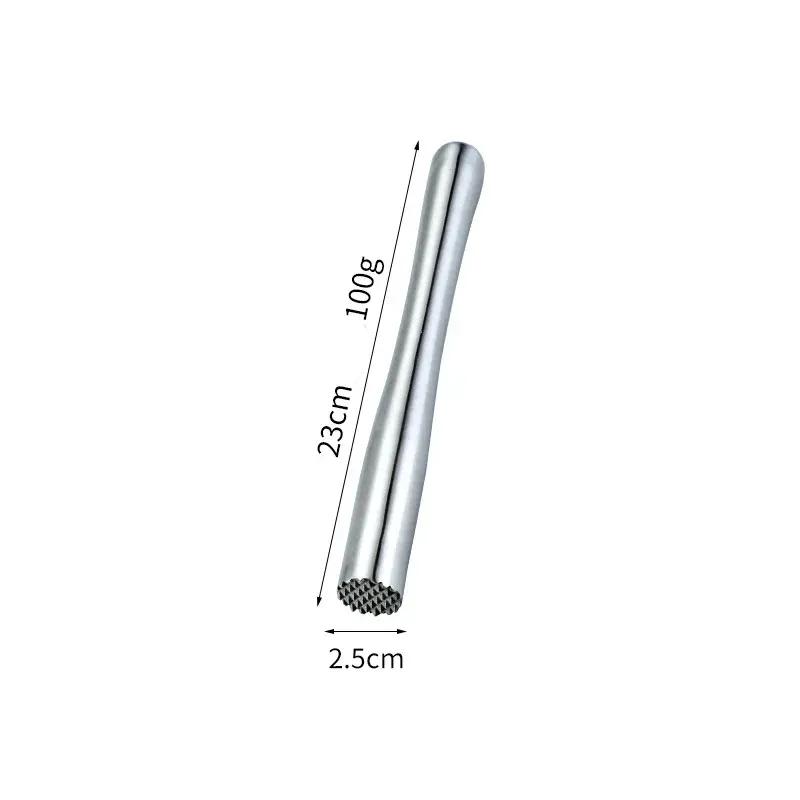 stainless steel cocktail muddler stick, view 4 - MRSLM
