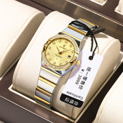 Women's ultra-thin quartz watch with steel strap, view 6 - MRSLM