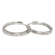 s925 sterling silver couple rings pair, view 9 - MRSLM