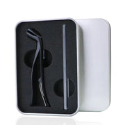 angled stainless steel toenail clipper with file, view 2 - MRSLM
