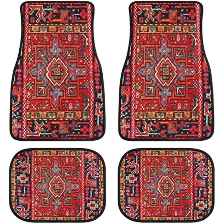 Persian Rug-Style Car Floor Mats - A Set of 4