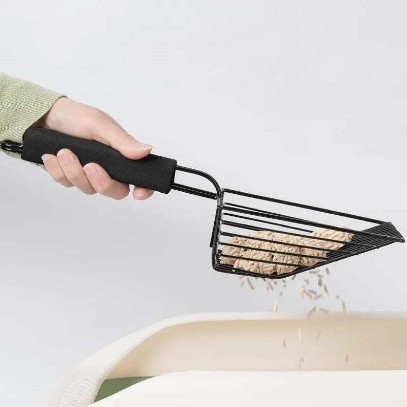 stainless steel cat litter scoop, view 4 - MRSLM