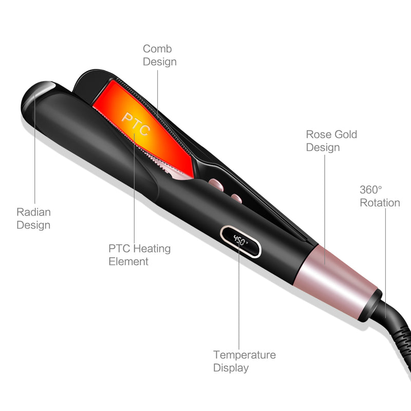 twist hair straightener and curler, view 8 - MRSLM