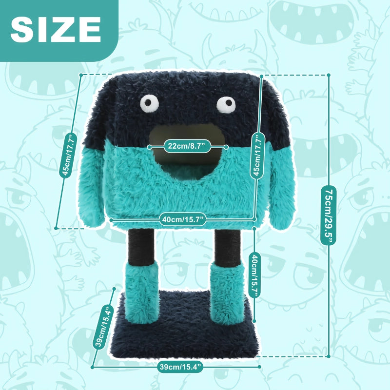 monster series cat tree tower, view 5 - MRSLM