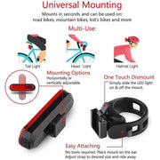 rechargeable LED bike tail light, view 9 - MRSLM