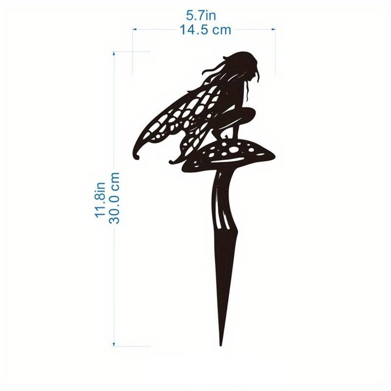 Enchanted garden fairy metal stake, view 3 - MRSLM