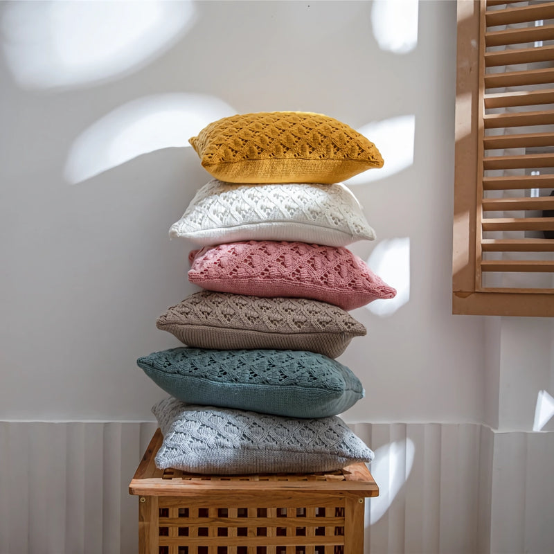 diamond knit cushion cover, view 10 - MRSLM