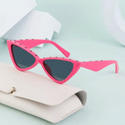 rivet cat eye sunglasses, view 7 - MRSLM