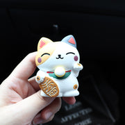 lucky cat car air freshener, view 5 - MRSLM
