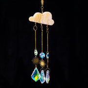 Crystal cloud sun catcher wind chime, view 3 - MRSLM