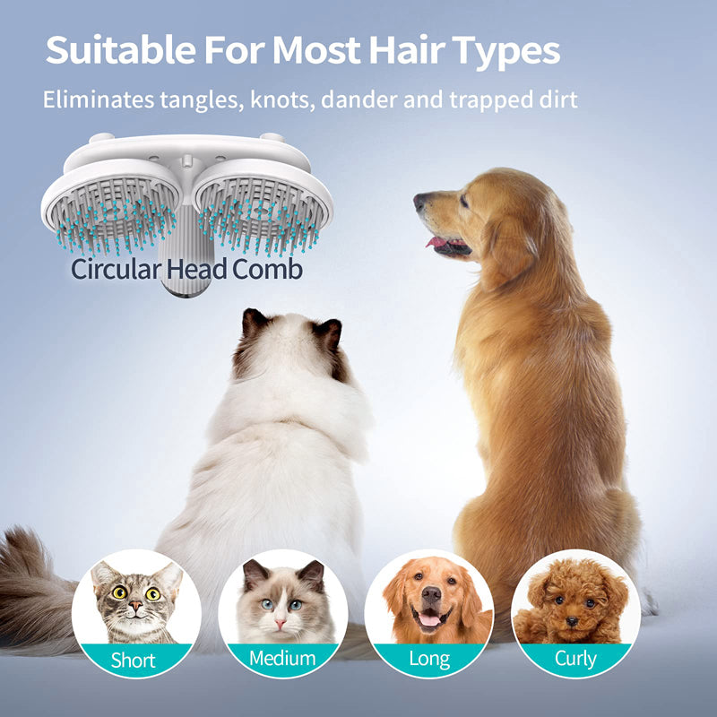 dual head electric pet brush, view 4 - MRSLM