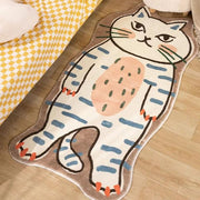 cute cat cartoon living room rug - MRSLM
