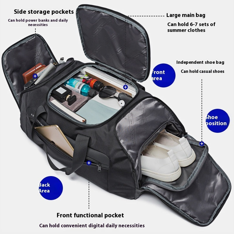 men's multi-compartment backpack, view 3 - MRSLM