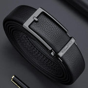 men's leather belt with automatic buckle - MRSLM