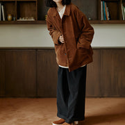 women's retro cotton corduroy jacket, view 4 - MRSLM