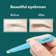 colorful stainless steel eyebrow tweezer, view 7 - MRSLM