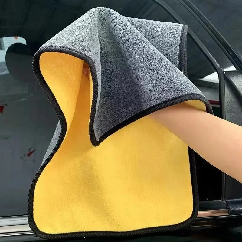 double-sided microfiber car cleaning towels, view 7 - MRSLM