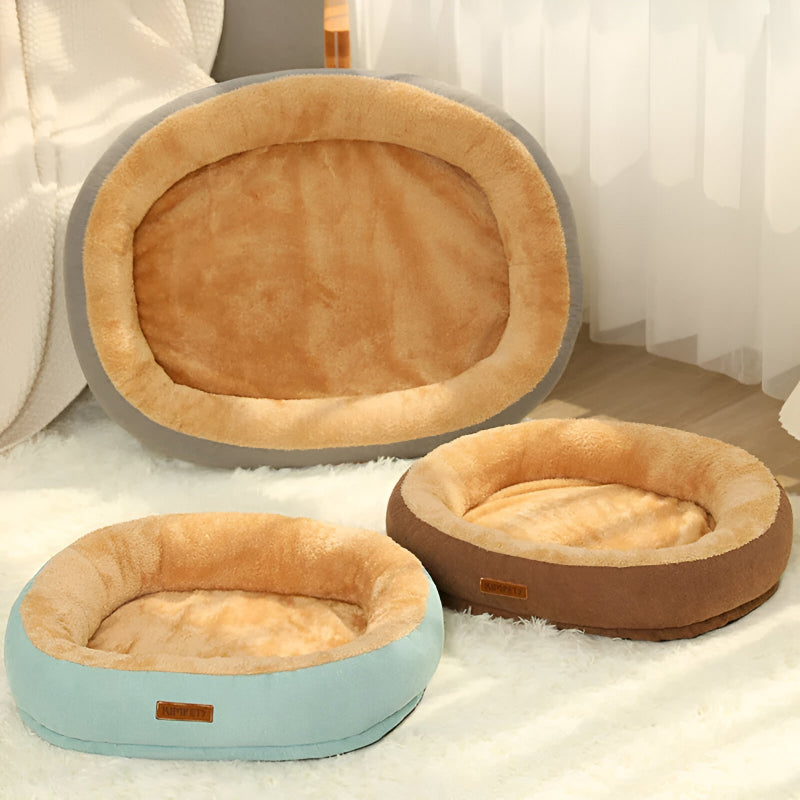 Fluffy winter puppy and cat bed, view 9 - MRSLM