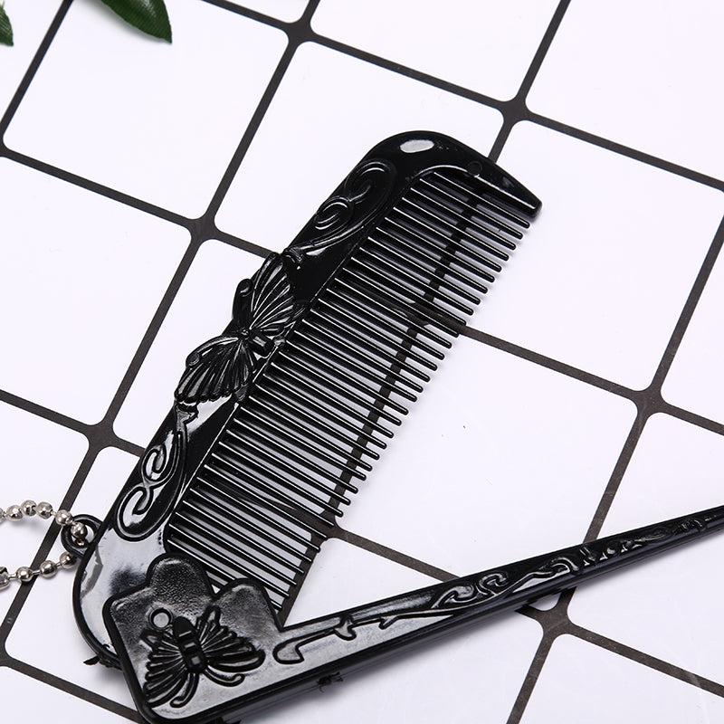 foldable massage hair comb, view 3 - MRSLM