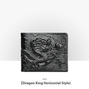 embossed leather wallet, view 4 - MRSLM