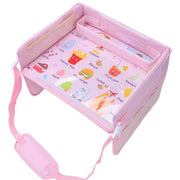 kids cartoon car seat travel tray, view 6 - MRSLM