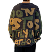 Men's color-block crew neck knit sweater, view 5 - MRSLM