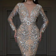 Women's bronzing dress with zipper, view 4 - MRSLM