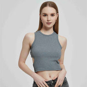 Ribbed knit Y2K tank top, view 14 - MRSLM