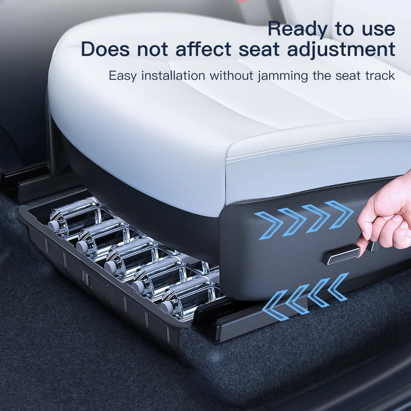 under seat storage box for Model Y, view 6 - MRSLM