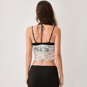 Lace camisole and mini skirt set, view 5 - MRSLM