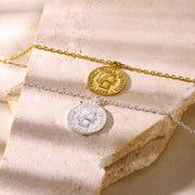 coin pendant necklace, view 8 - MRSLM