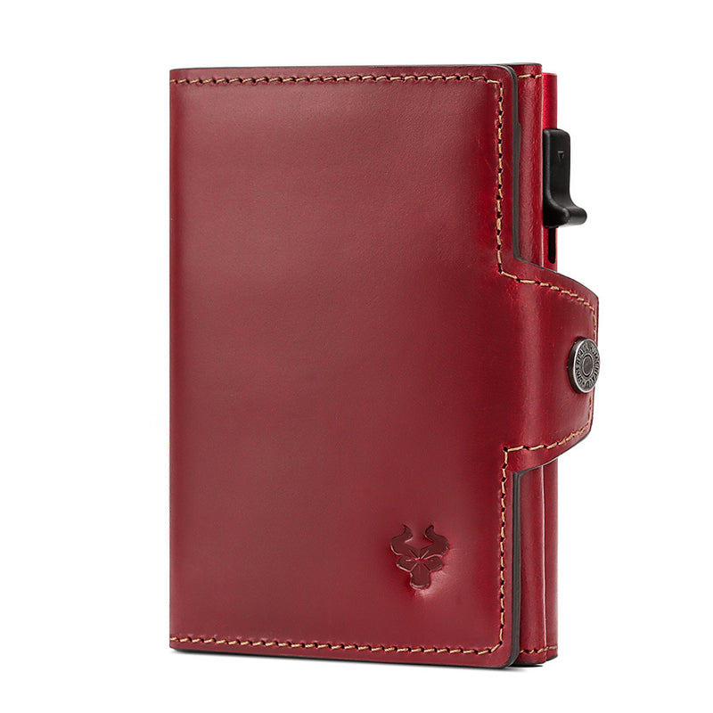 crazy horse cowhide wallet, view 4 - MRSLM