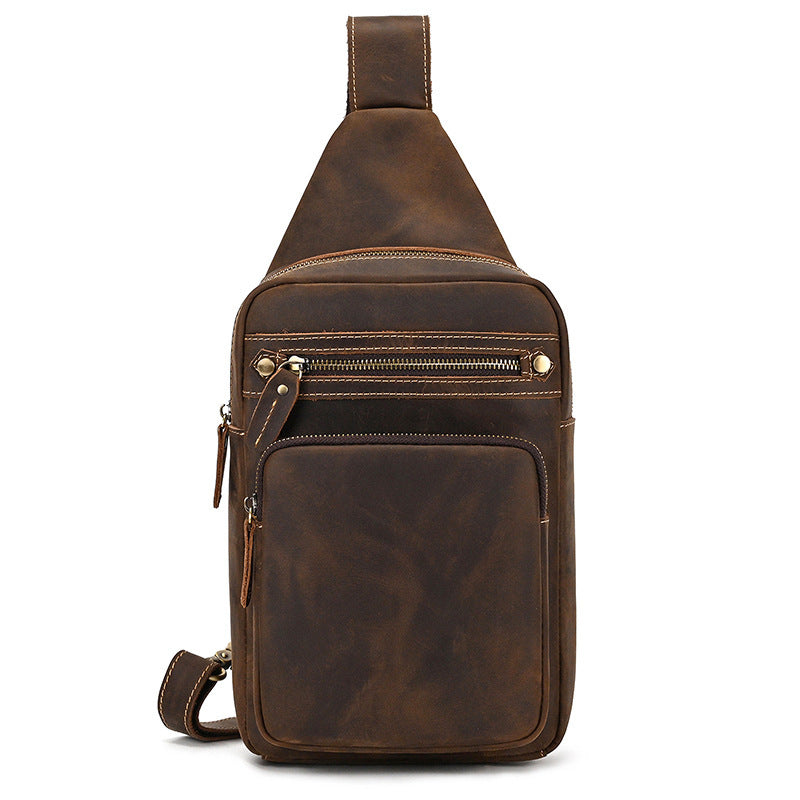 first-layer cowhide crossbody bag - MRSLM
