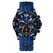 men's silicone band quartz watch, view 6 - MRSLM