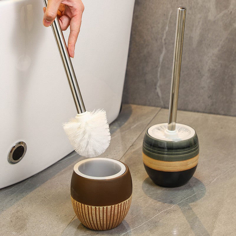 retro ceramic base toilet brush, view 6 - MRSLM