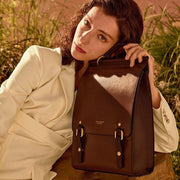vintage leather backpack for women, view 7 - MRSLM
