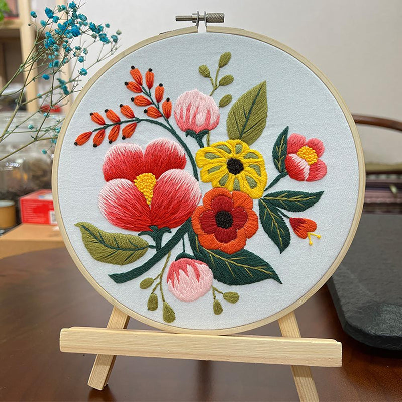 DIY floral embroidery kit, view 10 - MRSLM