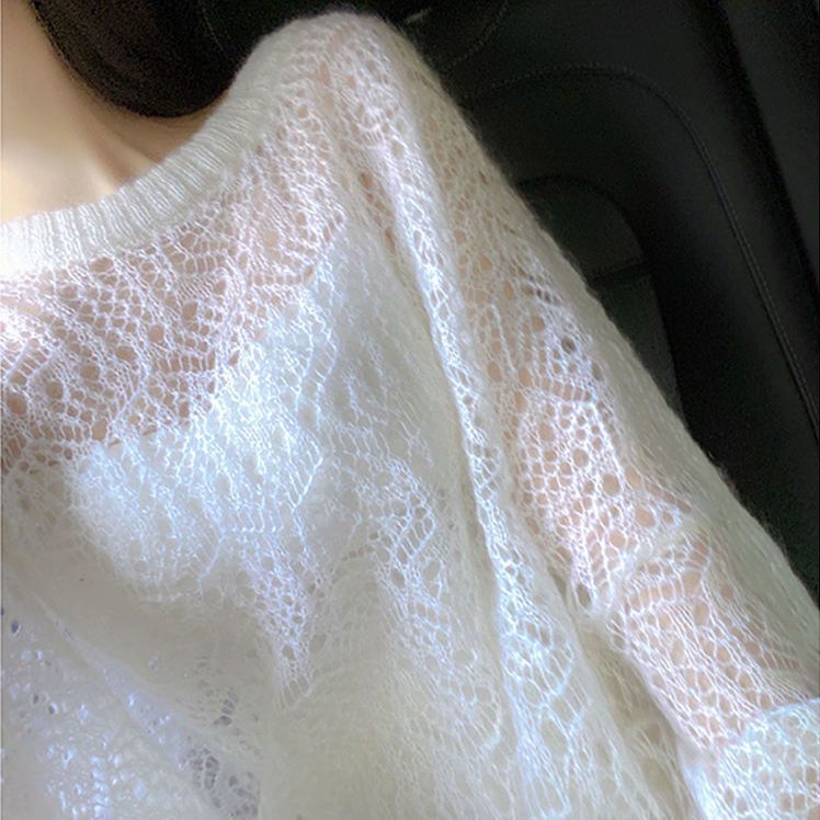 women's ultra-thin loose summer sweater, view 7 - MRSLM