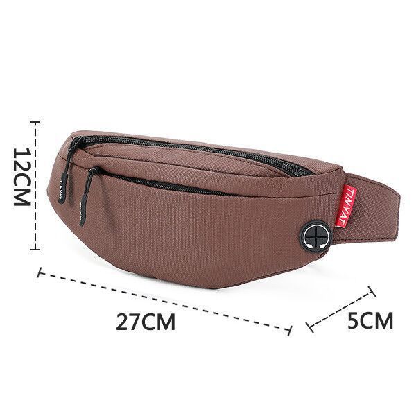 water repellent nylon chest bag, view 2 - MRSLM