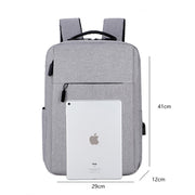 business laptop backpack with usb port, view 9 - MRSLM