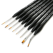 8-piece fine detail paint brush set, view 2 - MRSLM